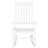 Outdoor/Indoor Rocking Chair, Square Wooden Rocking Chair 68.5*86*115CM  RT