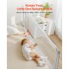 Toddler Bed Rail, Kids Beds Guard Rail with Reinforced Iron Pipe and Oxford Cloth, Adjustable Height Bed Side Railing, Portable Guard Bumper Barrier