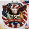 1 pc 250th anniversary of American independence, bald eagle commemorative wooden plaque, home porch decoration, wooden hanging board
