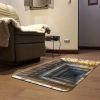 3D Stone Step Doormat Non-Slip Rubber Backing Optical Illusion Welcome Mat for Front Door Indoor Outdoor Use Waterproof Easy Clean