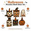 Halloween wooden pumpkin ghost black cat ornament room desktop holiday decoration wooden craft
Halloween wooden pumpkin ghost black cat ornament room