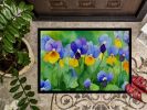 NEW Illinois Violet in Watercolor Doormat Front Door Mat Indoor Outdoor Rugs for Entryway, Non Slip Washable Low Pile, 18H X 27W