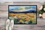 NEW Nevada Sagebrush in Watercolor Doormat Front Door Mat Indoor Outdoor Rugs for Entryway, Non Slip Washable Low Pile, 18H X 27W