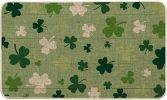 Mode Green Cute Shamrock St. Patrick's Day Doormat, Home Decor Low-Profile Switch Rug Door Mat Floor Mat for Indoor Outdoor 17x29 Inch