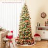 6/7.5/9 FT Artificial Christmas Tree with Warm-White LED Lights
