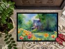 NEW Massachusetts Mayflowers in Watercolor Doormat Front Door Mat Indoor Outdoor Rugs for Entryway, Non Slip Washable Low Pile, 18H X 27W