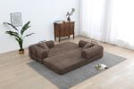 77.9'' Convertible Folding Sofa Bed â€“ 4-in-1 Modular Floor Couch, Corduroy Small Cloud Couch, Compressed Foldable Sleeper Sofa