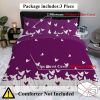 Butterfly Bedding Set for Girls, Purple Soft Lightweight Blue Duvet Cover Set, 3 Pcs