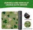 Mode Green Cute Shamrock St. Patrick's Day Doormat, Home Decor Low-Profile Switch Rug Door Mat Floor Mat for Indoor Outdoor 17x29 Inch