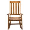 Outdoor/Indoor Rocking Chair, Square Wooden Rocking Chair 68.5*86*115CM  RT