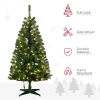 Pre-lit Artificial Christmas Tree Holiday DÃ©cor with Branches, Warm White or Colorful LED Lights, Auto Open