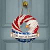 1 pc 250th anniversary of American independence, bald eagle commemorative wooden plaque, home porch decoration, wooden hanging board