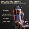 Video Game Chairs for Adults, PU Leather Gaming Chair with Footrest, 360Â°Swivel Adjustable Lumbar Pillow Gamer Chair