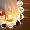 Candle Warmer Lamp with Timer - Electric Candles Wax Warmers Glass Lamps for Jar Candles Burner Adjustable Height and Dimmable Light Modern No Flame S