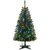 Pre-lit Artificial Christmas Tree Holiday DÃ©cor with Branches, Warm White or Colorful LED Lights, Auto Open