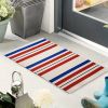 "Independence Day Doormat - Non-Slip Patriotic Family Welcome Mat, Natural Diatom Mud, Indoor/Outdoor"