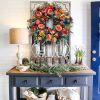 Fall Peony and Pumpkin Wreath, Fall Autumn Thanksgiving Farmhouse