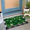 Mode Green Cute Shamrock St. Patrick's Day Doormat, Home Decor Low-Profile Switch Rug Door Mat Floor Mat for Indoor Outdoor 17x29 Inch