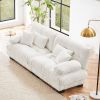 Cloud Couch 2 Seater Sofa for Living Room, Chenille 2 - Seat sofa with 2 Lumbar pillows and 2 throw pillows