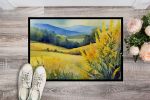 NEW Kentucky Goldenrod in Watercolor Doormat Front Door Mat Indoor Outdoor Rugs for Entryway, Non Slip Washable Low Pile, 18H X 27W