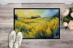 NEW Nebraska Goldenrod in Watercolor Doormat Front Door Mat Indoor Outdoor Rugs for Entryway, Non Slip Washable Low Pile, 18H X 27W