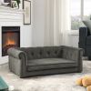 Elegant Rectangle Pet Bed for Medium and Large Dogs, Durable Elevated Dog Sofa Bed, Comfortable Dog Couch, Modern and Stylish Dog Sofa for Large Dogs