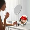 30X Magnifying Mirror With Light 3 Colors Dimmable Brightness Included Tweezer Scissor Travel Magnifying Makeup Mirror with Suction Cup 360Â° Adjustab