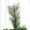 Tall Pencil Artificial Christmas Tree Holiday DÃ©cor with Branches, Auto Open, Steel Base, Pine Needles, Green
