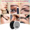 30X Magnifying Mirror With Light 3 Colors Dimmable Brightness Included Tweezer Scissor Travel Magnifying Makeup Mirror with Suction Cup 360Â° Adjustab