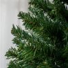 Tall Pencil Artificial Christmas Tree Holiday DÃ©cor with Branches, Auto Open, Steel Base, Pine Needles, Green